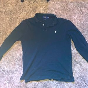 Long Sleeve Ralph Lauren Men’s black polo